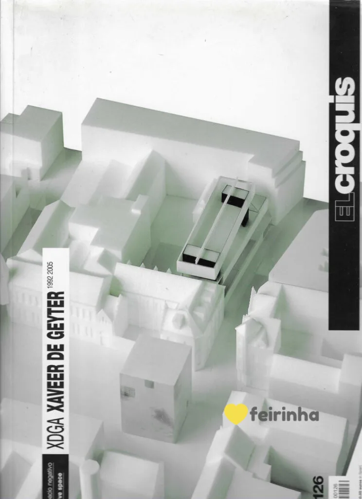 Croquis 126 - building in negative space - XDGA Xaveer de Geyter 1992-2005