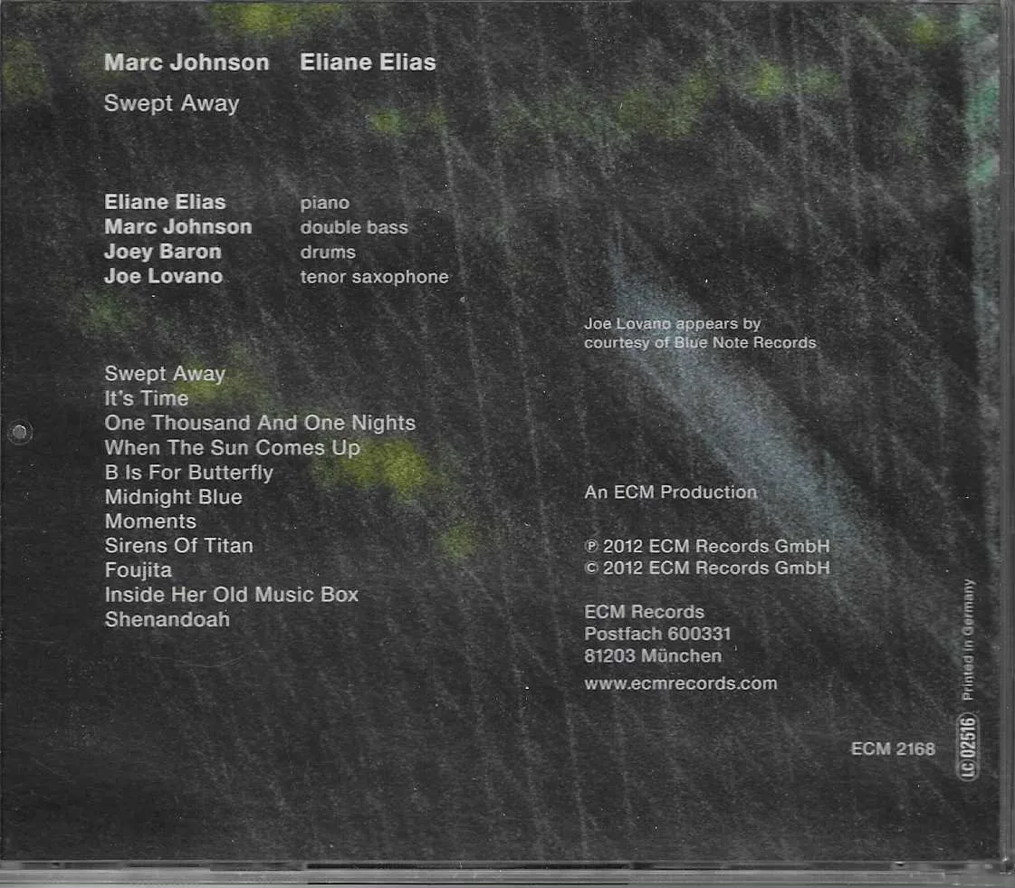 Swept Away - Marc Johnson, Eliane Elias - Image 2