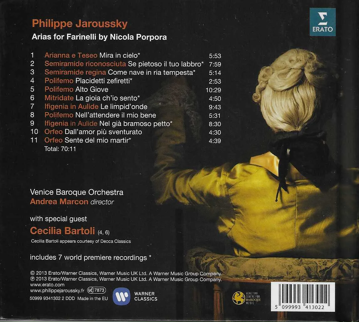 Farinelli: Porpora Arias - Philippe Jaroussky - Image 2