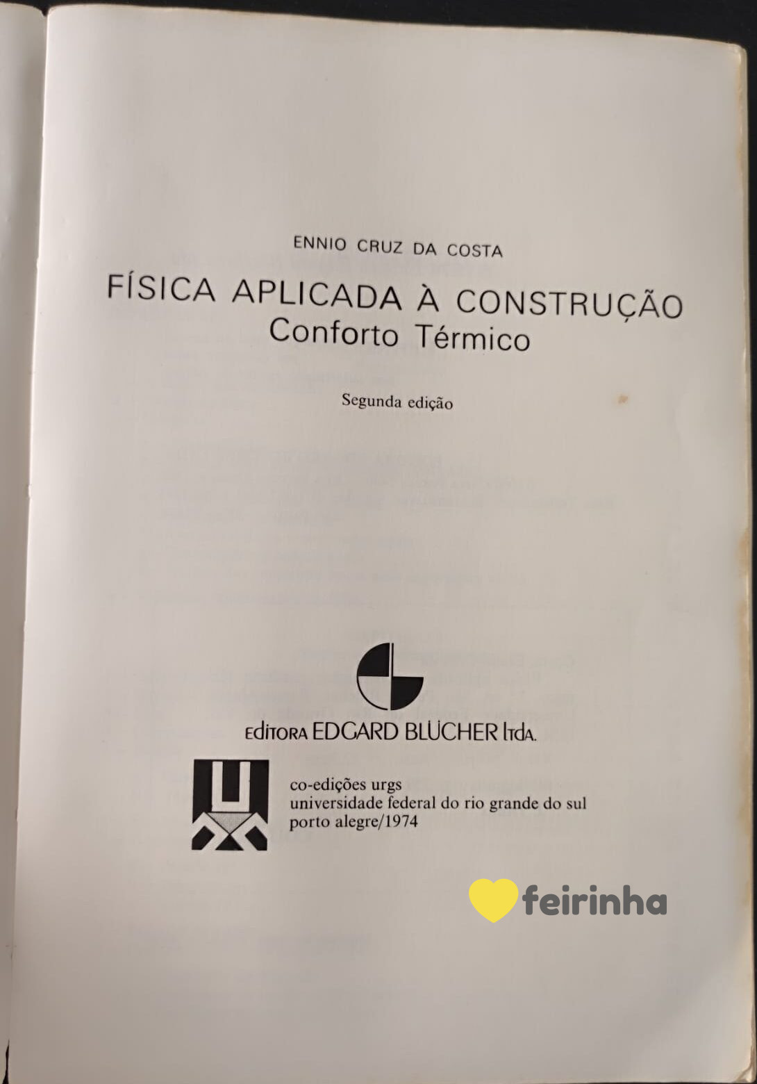 Física Aplicada à Construção: Conforto Técnico, de Ennio Cruz da Costa 2ª Edição - Image 2